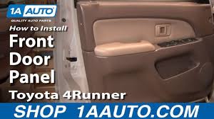 We have 3 toyota 4runner 1998 manuals available for free pdf download: How To Remove Front Door Panel 96 02 Toyota 4runner Youtube