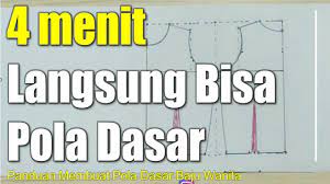 Dalam pembuatan busana, ukuran sangat diperlukan dengan tujuan untuk pembuatan pola dan melakukan penilaian hasil akhir dari busana yang dibuat supaya dapat diketahui hubungan antara ukuran pola, bentuk badan, dan bentuk pakaian. 4 Menit Langsung Bisa Membuat Pola Dasar Wanita Tanpa Rumus Youtube