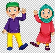 Muslim Islam Child Illustration Png Boy Cartoon Child Couple Couples Children Illustration Muslim Kids Cartoons Png