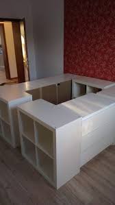 Materials 3 X Malm With 3 Drawer 4 X Expedit 2 2 Description Unfortunately The Bedroom In Our New Apartment Is Ikea Loft Bed Storage Hacks Bedroom Ikea Bed