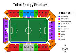 30 most popular talen energy stadium seating chart