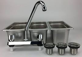 concession sink 3 compartment portable