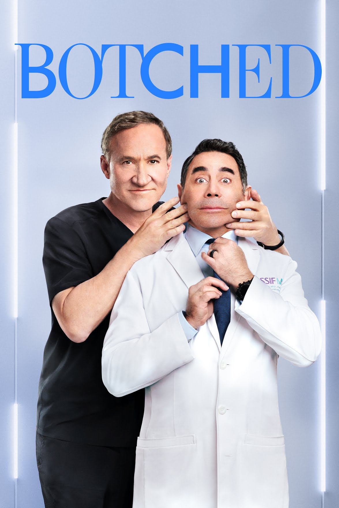 Dr. Dubrow (left) Dr. Nassif (right)

Dr. Dubrow is behind Dr. Nassif pinning back his jaw the way a plastic surgeon would