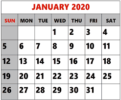 There are various calendar layouts for different templates, with some even having free space on the sides to add notes. Editable 2020 January Calendar Printable Calendar Template January Calendar Calendar Template