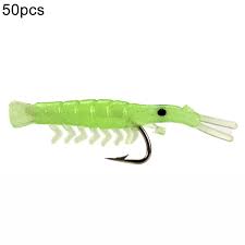 100PcsSet Fake Shrimp-Shaped Lure with Sharp Hook Soft Bionic Faux Bait  for Outdoor Fishing - Walmart.com