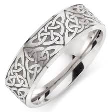 Celtic wedding rings handmade in ireland worldwide shipping. 9ct White Gold Celtic Men S Wedding Ring 0010654 Beaverbrooks The Jewellers