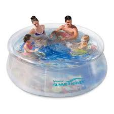 Play Day 8ft 3d Transparent Quick Set Pool Includes 2 Pairs Of 3d Goggles Walmart Com Kids Plastic Swimming Pool Plastic Swimming Pool Above Ground Swimming Pools