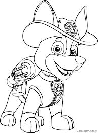 Find more coloring pages online for kids and adults of jungle pup tracker paw patrol coloring pages to print. Tracker Paw Patrol Coloring Pages Coloringall
