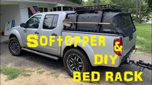 My wife and i recently bought a pair of kayaks, but didn't really have a good way to transport them. Softopper And Diy Bed Rack Truck Build Pt 3 Nissan Frontier Youtube