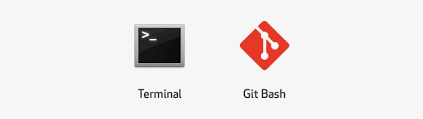 Git for windows provides a bash emulation used to run git from the command line. Terminal And Git Bash Git Bash Logo 904x271 Png Download Pngkit