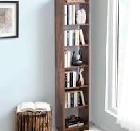 ‫رف كتب للمنزل من أباوت سبيس، رفوف بـ 6 طبقات الخشب بتصميم هندسي لكتب غرفة  الدراسة، منظم للمكتبة النوم المعيشة والمكتب 33 سم × 24 178.5 ...‬‎