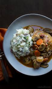 Coq au vin chicken in red wine with onions, mushrooms and bacon mastering the art of french cooking. Coq Au Vin Blanc Taste Love And Nourish