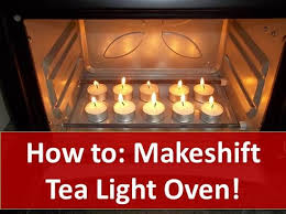 How To Makeshift A Candle Powered Tea Light Oven Tea Lights Power Outage Tips Survival Prepping Emergency Preparedness