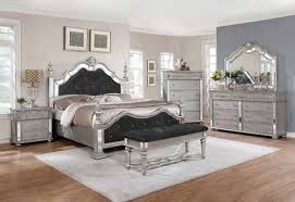 Silk velvet decorative pillow, 15 x 36. 4 Pc Rosdorf Park Kenton Antique Silver Finish Wood Black Velvet Queen Bed Set With Mirrored Accents
