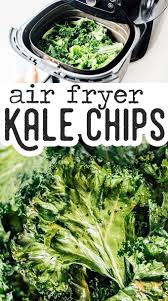 Air Fryer Kale Chips Recipe In 2020 Kale Chip Recipes Air Fryer Recipes Healthy Air Fryer