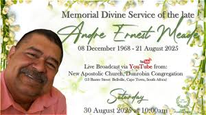 Memorial Divine Service of the late Andre Ernest Meade