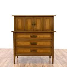 This White Fine Furniture Co Tall Dresser Is Featured In A Solid Wood With A Glossy Walnut Finish This Mid Centu Fine Furniture Furniture Vintage Furniture