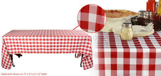 6 Red White Checkered Table Cloth Red Tablecloth Table Cloth Red And White