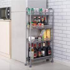 Shop for garage shelving units in garage shelves and racks. Buy Augienb 4 Tier Gap Slim Slide Out Storage Tower Rack With Wheels Cupboard With Casters For Kitchen At Affordable Prices Free Shipping Real Reviews With Photos Joom