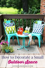 How To Decorate A Small Outdoor Space Small Outdoor Spaces Patio Furniture Placement Backyard Patio Furniture