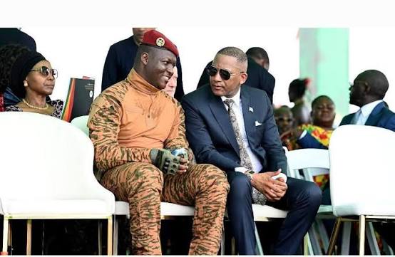 Duma - Next to President Boko is Burkina Faso Leader Captain Ibrahim Traore. 📸 Citi 97.3 FM