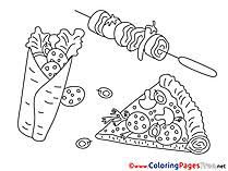 Have you been in asian countries, especially the southeastern ones? Food Coloring Pages