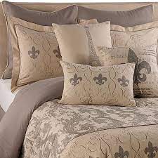This set of two wall sconces ditch the mirror in favour of ornate iron hangings. Fleur De Lis Comforter Set Comforter Sets Queen Comforter Sets French Inspired Bedding