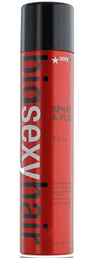 A hair spray is designed to hold styled hair in place; Big Sexy Hair Spray Play Professional Volumizing Hairspray Review
