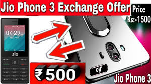 Jio Phone 3 Exchange Offer Unboxing Jio Phone 3 Price 1500 Camera 25mp Ram 4gb Youtube