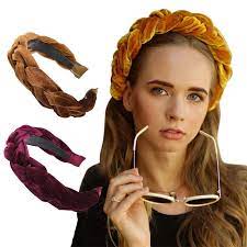 Shop for women's bangs and fringe hairpieces from popular brands like especially yours® and paula young®. Velvet Braided Headband Fashion Women 4cm Wide Braid Hair Band Winter Velvet Crown Thick Velvet Head Band For Girls Buy At A Low Prices On Joom E Commerce Platform