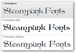 Steampunk Font Penshurst Steampunk Font Steampunk Party Steampunk
