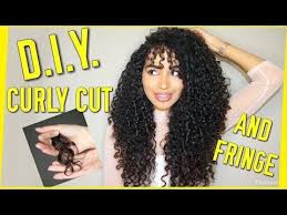 1 Diy Layered Haircut On Curly Hair And Fringe Bangs Lana Summer Youtube Curly Hair Styles Curly Hair Diy Curly Hair With Bangs