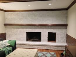 Did y'all know you can whitewash a stone fireplace? How To Whitewash A Brick Wall Or Fireplace Young House Love