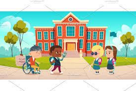 Disabled Kids At School Yard In 2020 School Yard School Activities Back To School Kids