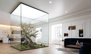 4 Homes That Feature Green Spaces Inside With Courtyards Terrariums Home Interior Garden Courtyard Design