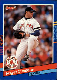 Donruss just didn't have photos of them with their new teams. 1991 Donruss 81 Roger Clemens Nm Mt