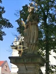Two steeples of the church of st. St John Of Nepomuk Sv Jan Nepomucky Blovice Czech Republic Statues Of Religious Figures On Waymarking Com