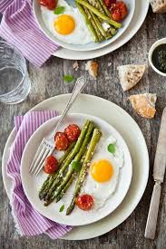 Parmesan Roasted Asparagus Tomatoes And Eggs Food Recipes Asparagus Recipe