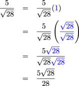So, for example, the square root of 49 is 7 (7×7=49). Squares And Square Roots Radicals In The Denominator