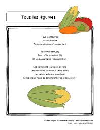 Paroles De La Comptine Tous Les Legumes Rapido Presco Comptines Tous Les Legumes Comptine Fruits