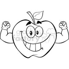 Clipart of apple black and white. 6504 Royalty Free Clip Art Black And White Apple Character Graduate Holding A Diploma Clipart Commercial Use Gif Jpg Png Eps Svg Ai Pdf Clipart 389552 Graphics Factory