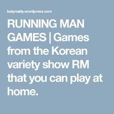 Running Man Games Games From The Korean Variety Show Rm That You Can Play At Home Running Man Games Running Man Man Games