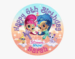 7″x7″ minecraft tnt dynamite cake cube and minecraft cupcakes birthday made from red. Shimmer And Shine Edible Cake Topper Cake Topper Free Printable Shimmer And Shine Hd Png Download Transparent Png Image Pngitem