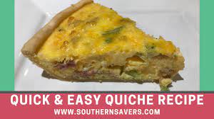 Easy Quiche Recipe Recipe Quiche Recipes Easy Quiche Recipes Recipes