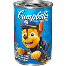 You're going to want to try all the variations. Campbell S Condensed Kids Soup Nickelodeon Paw Patrol Puppy Shaped Pasta In Chicken Soup 10 5oz Can Target