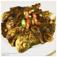 4ekor ikan cencaru (lumur kunyit dan garam lepas tu goreng) cili kisar (1senduk) bawang putih/merah/halia. Ikan Gelama Masak Kicap Pedas Marina S Kitchen