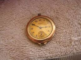Gold tone vintage travel alarm luminous clock watch. Antique Elgin Women S Ladies Pocket Watch Wadsworth Case Ebay