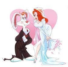 Just Married By Polochkaa On Deviantart Jessica Rabbit Cartoon Jessica Rabbit Jessica And Roger Rabbit