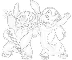 Use curved lines to outline the cheeks, chin, and ear. Lilo And Stitch Lilo Happy Surfing Coloring Home