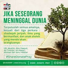 Amalan yang bermanfaat setelah kematian adalah yang diusahakan sendiri semasa hidup segala puji bagi allah subhanahu wa ta'ala, salawat serta salam. Amalan Yang Pahalanya Terus Mengalir Setelah Meninggal Dunia Musafir